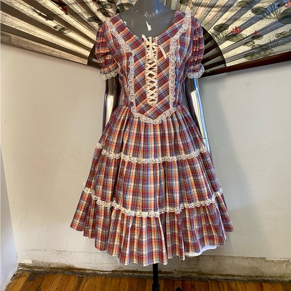 Vintage Dresses & Skirts - Vintage Jeri Bee Western Dress, S / M